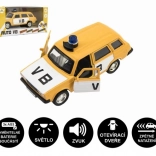 Police Car VB Lada Combi Metal/Plastic 12 cm with Light and Sound
