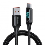 USB auf USB-C-Kabel mit Display, Mcdodo, 66W, 6A, 1,2 m schwarz