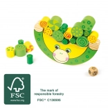 Wooden Balancing Game Frog small foot