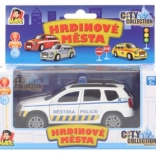 Voiture de police municipale avec lumière et son