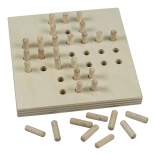 Detoa Holz-Solitär – logisches Brettspiel für einen Spieler