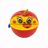 Piggy Bank Red Apple with Worm