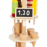 Wooden Ice Cream Stand Fresh