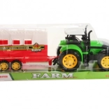 Friction tractor with horse trailer