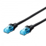 Patch Cable U/UTP Category 5e PVC 0.5m Black