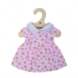 Bigjigs Toys pink dress with hearts for doll 34 cm