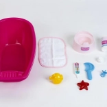 Large Bathtub with Accessories for Dolls
