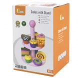 Houten taartjes met standaard