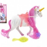Brushable Unicorn with Saddle and Accessories, 15 cm