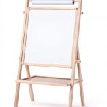 Double-sided board with paper