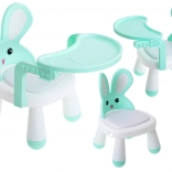Children's Feeding and Play Chair Bunny – Mint