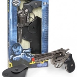 Police metal revolver with holster Gonher