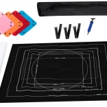 roll-up felt puzzle mat for 1500–3000 pieces with tube and accessories