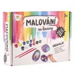 Glow-in-the-dark Rock Painting – creative set with paints and brushes