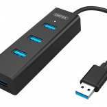 Hub 4x USB 3.0 mit Unterstützung für BC1.2, schwarz