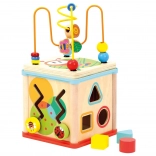 Bino motor skills cube with clock