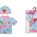 Blue Robe with Hat for Dolls 40-45 cm