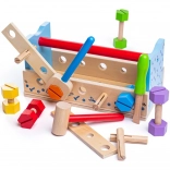 Wooden Workbench and Tool Carrier 2-in-1 Bigjigs Toys