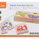 Magnetische Houten Puzzel Viga - Vervoersmiddelen FSC Certificaat