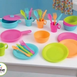 KidKraft Bright children's kitchenware set, 27 pieces