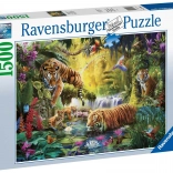 Puzzle 1500 Pieces Calm Tigers RAVENSBURGER