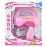 Kinder plastic handmixer op batterijen met licht en geluid