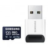 Samsung microSDXC-geheugenkaart PRO Ultimate 128 GB, 200 MB/s, UHS-I U3 V30 A2