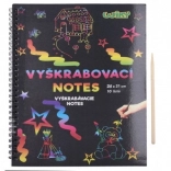 Scratch-off notebook colorful 28x21, 10 sheets