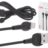 Kabel für schnelles Laden USB-A Lightning schwarz 2A 100 cm