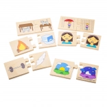 Bigjigs Toys puzzle didactique en bois – Contraires