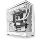 Computergehäuse NZXT H6 Flow weiß mit Seitenfenster