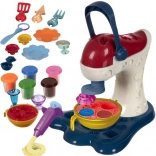 Large Play-Dough Press Machine with Mixer KRUZZEL + 5 Cups of Modeling Clay and Accessories