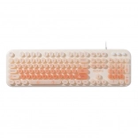 Mofii Love Me kabelgebundene Tastatur mit Beleuchtung, beige