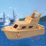 Woodcraft Wooden 3D Puzzle Yacht