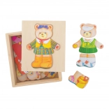Puzzle d’habillage ourse BIGJIGS TOYS