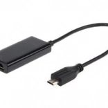 MHL Adapter micro USB to HDMI with USB Power, 16 cm