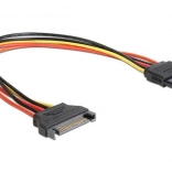 SATA 15-pin Power Extension Cable M/F 30 cm