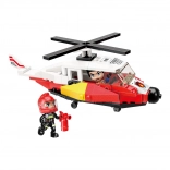 Rescue Helicopter QMAN MINE CITY FIRE LINE – 91-piece building set