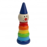 Detoa Wooden Jester Stacking Pyramid