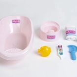 Baignoire avec accessoires pour poupées